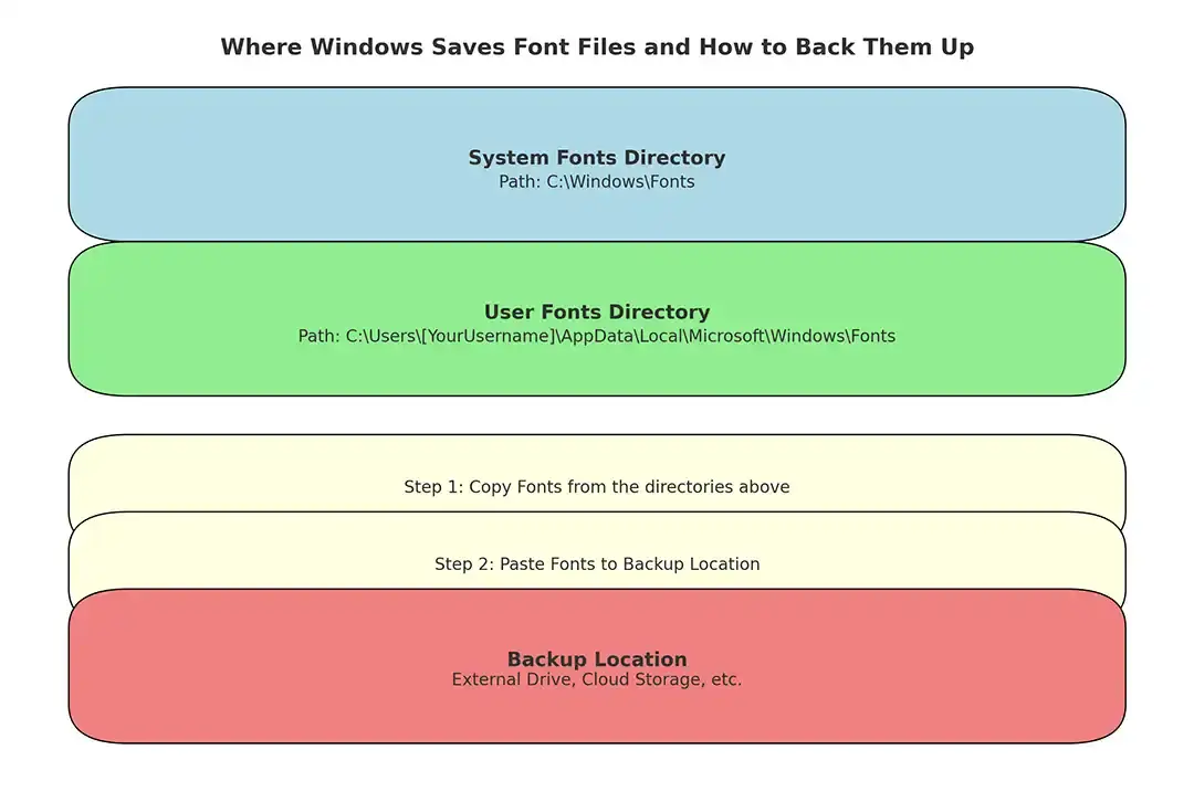 User Fonts Files InfoGraphics