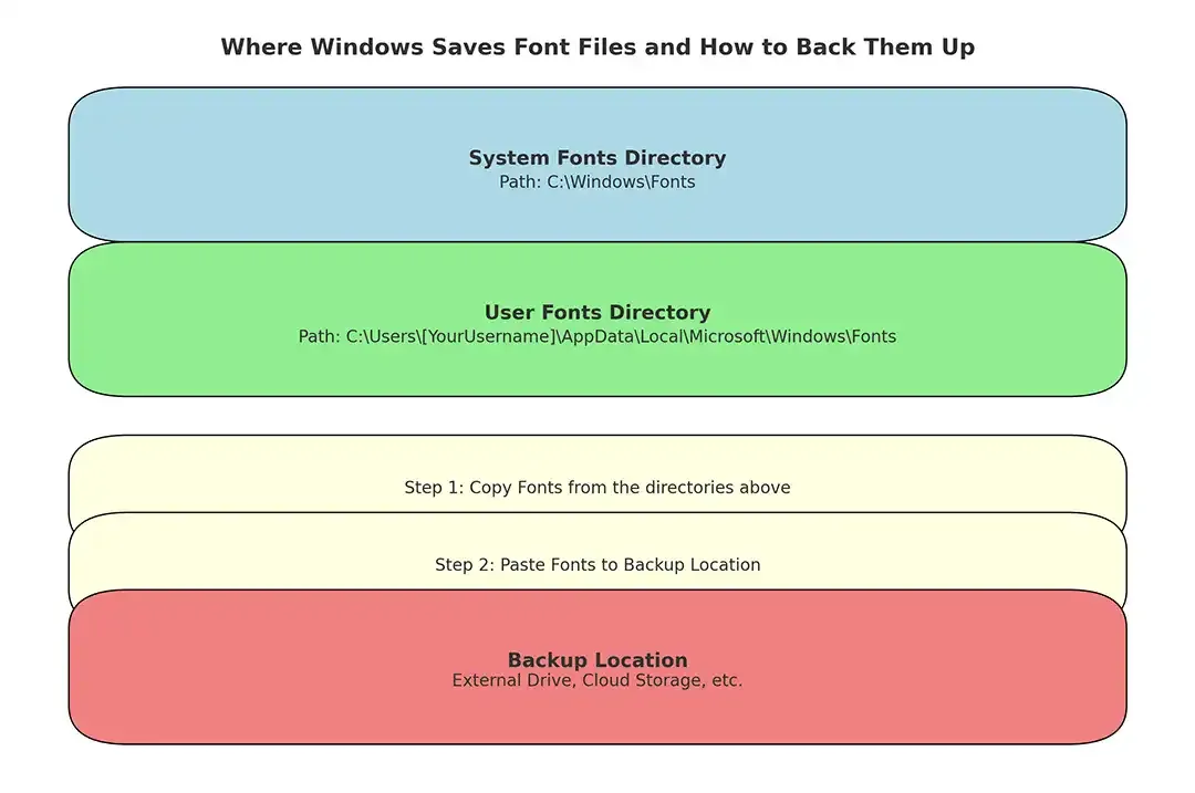 User Fonts Files InfoGraphics