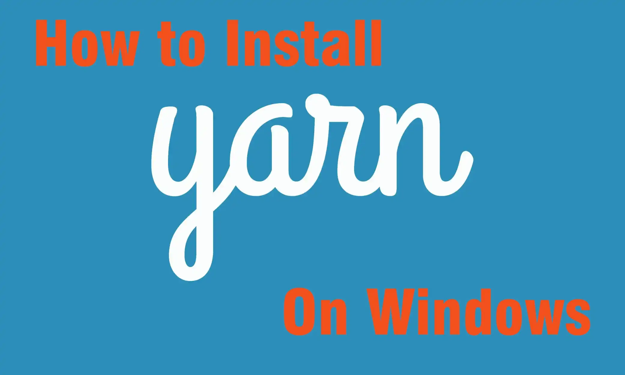 install yarn on windows poster