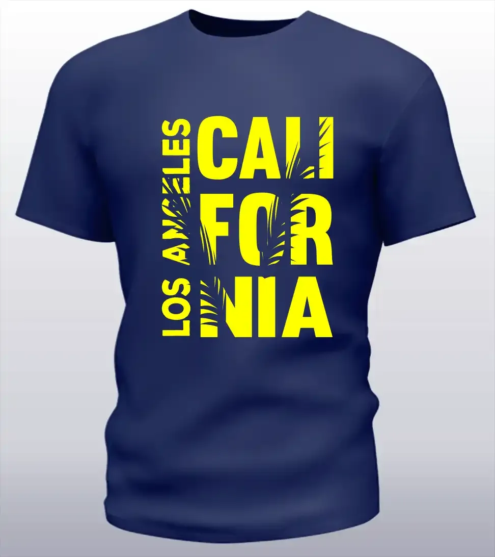 Тениска с декоративен печат - Los Angeles California