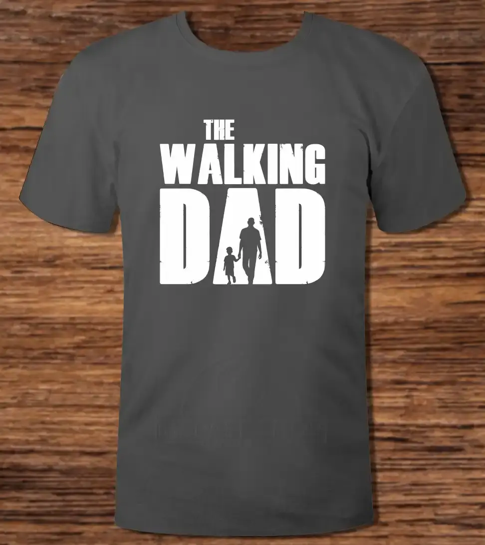 Тениска с декоративен печат The Walking Dad