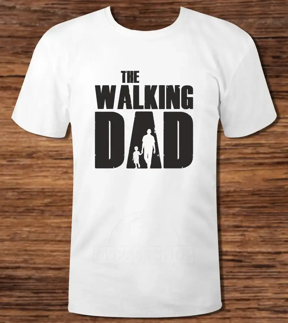 Тениска с декоративен печат The Walking Dad