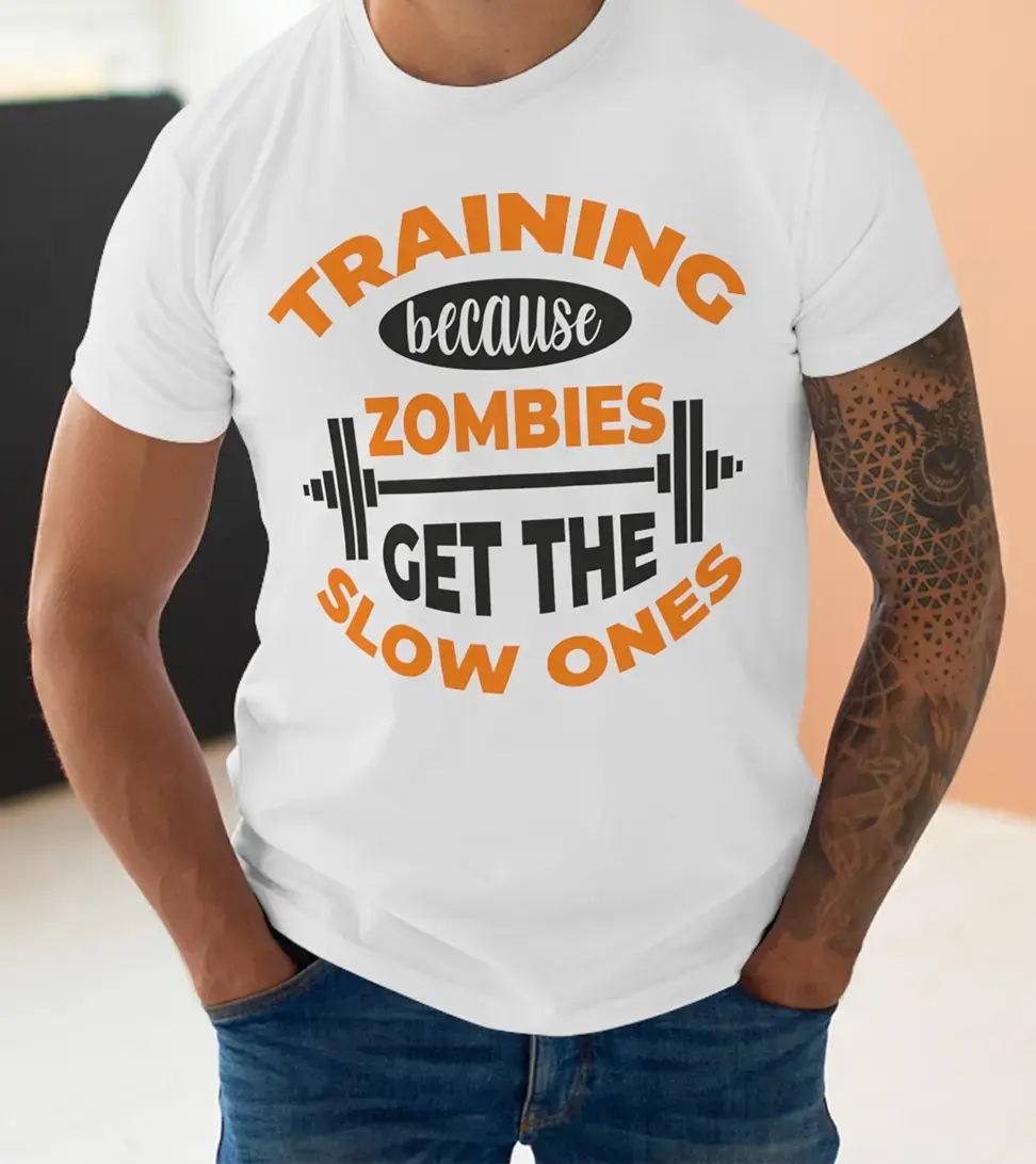 тениска Training Because Zombies Get The Slow Ones